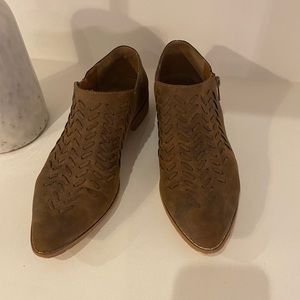 Brown Braided Shoes